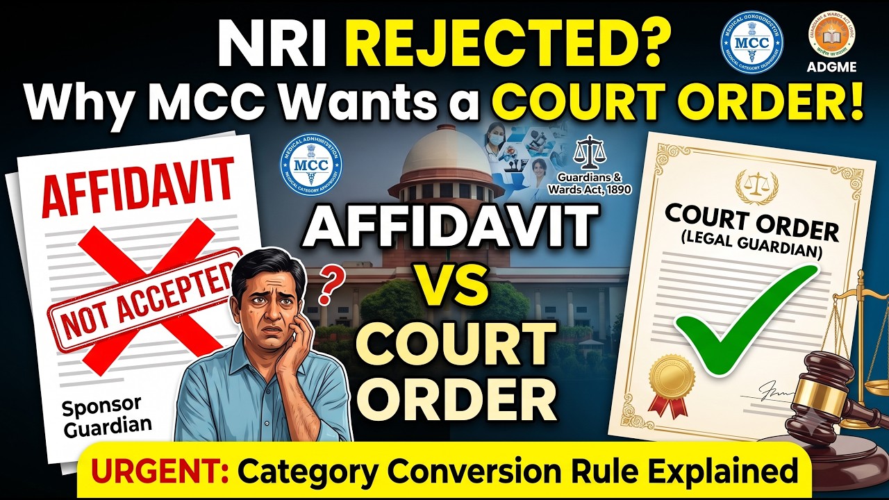URGENT: Why Your NEET NRI Quota Application Is Getting Rejected (MCC Notice)