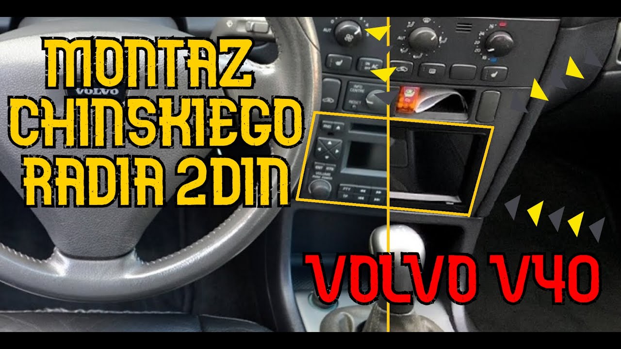 V40 #5 Montaż chińskiego radia 2DIN Volvo V40 S40 Vordon HT-869BT 2-din 2 din radio