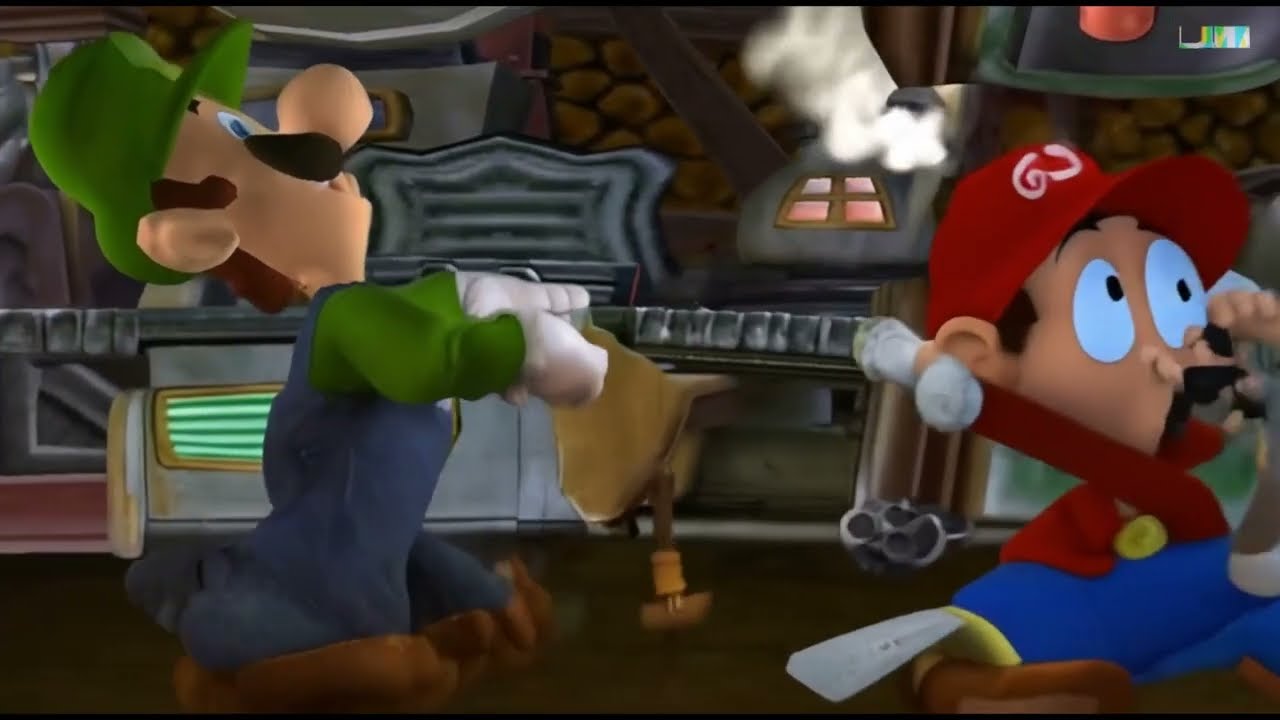 Luigi's Mansion but it's ruined by AI