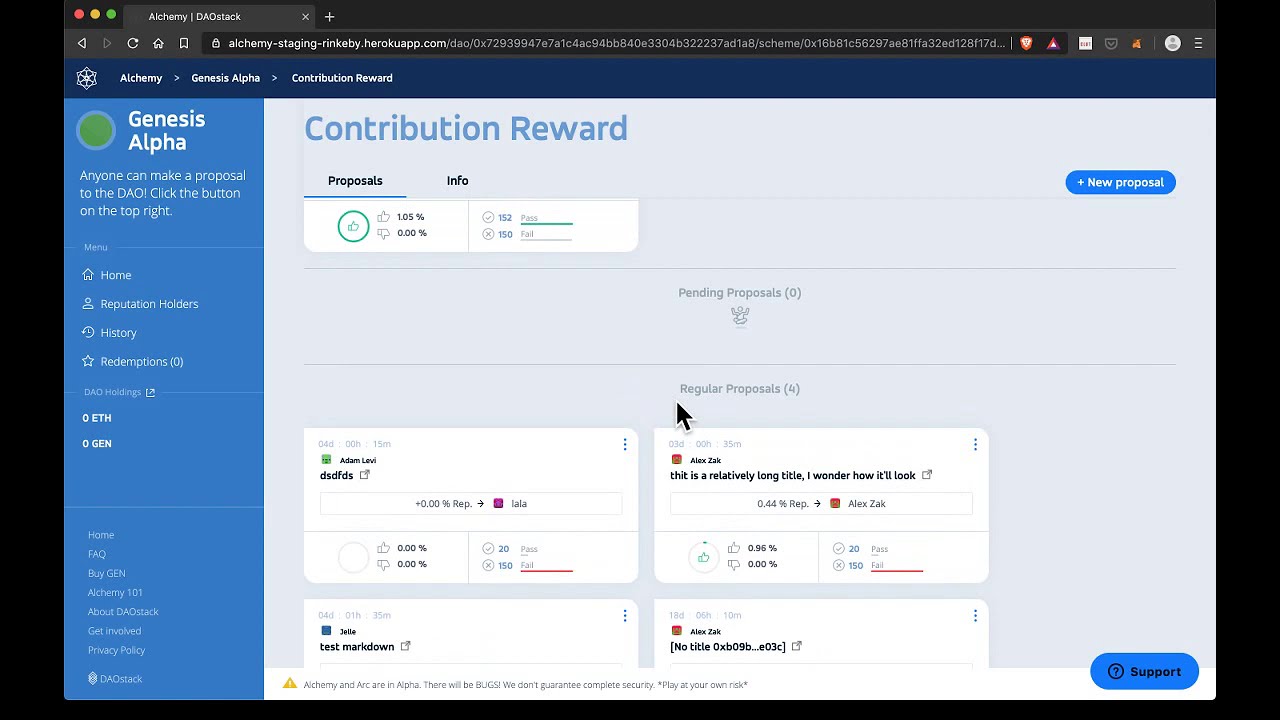 Introduction to DAOstack Alchemy. (really quick)