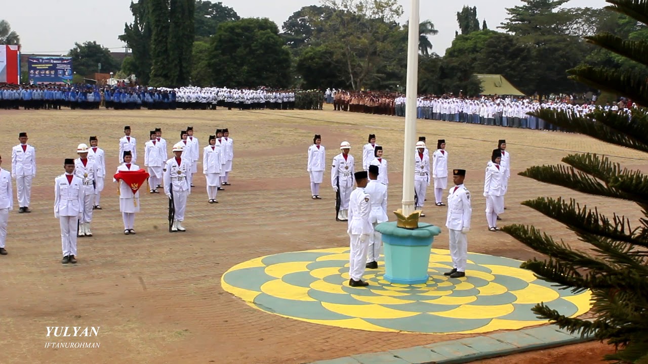 [Full] Detik-detik Pengibaran Bendera Merah Putih oleh Paskibraka Pandeglang (HUT RI 74 th 2019)
