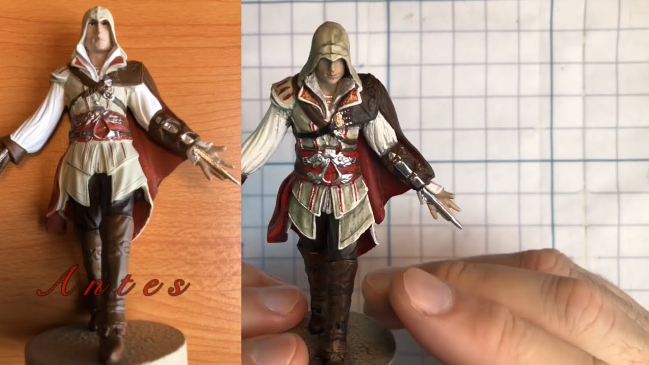 Assassin’s Creed tutorial de modelismo - pintura para la escultura de Ezio -