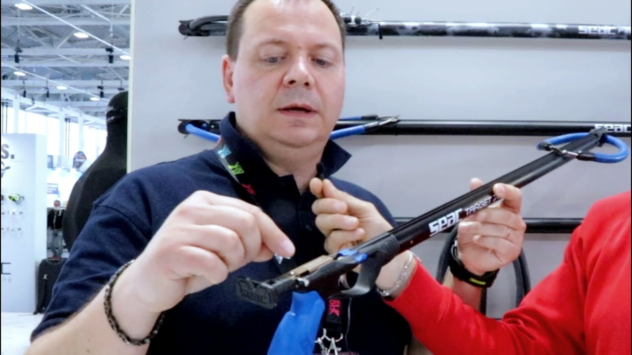 Seac new spearguns line presented by Dante Noceti, Seac techicnal Director, at Eudi Show 2022