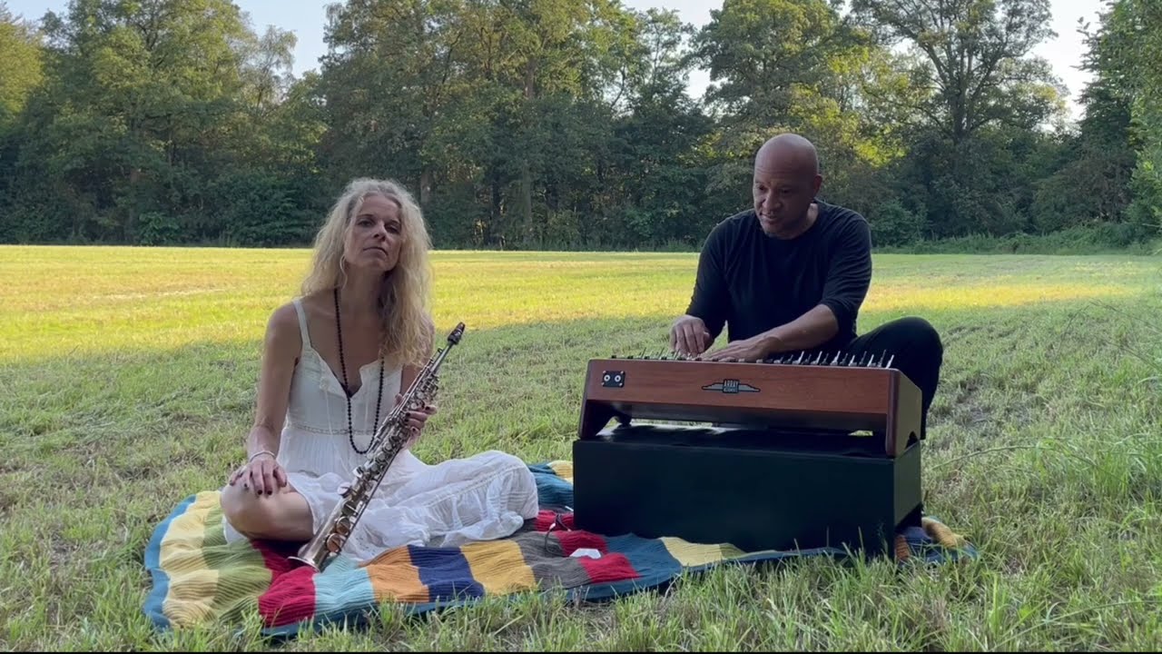 Channeled ambient music with array mbira and soprano saxophone. Spiritual jazz. World music