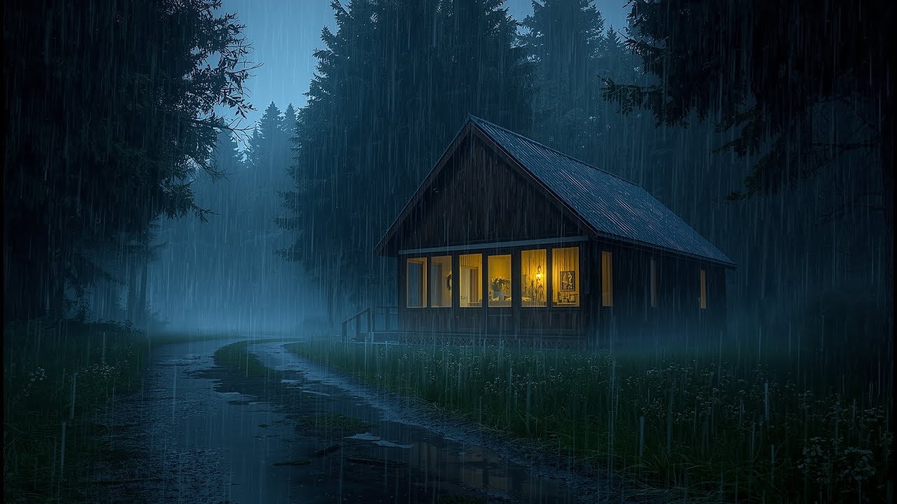 Ultimate Relaxation 🌧️ Gentle Forest Rain & Thunder Ambience