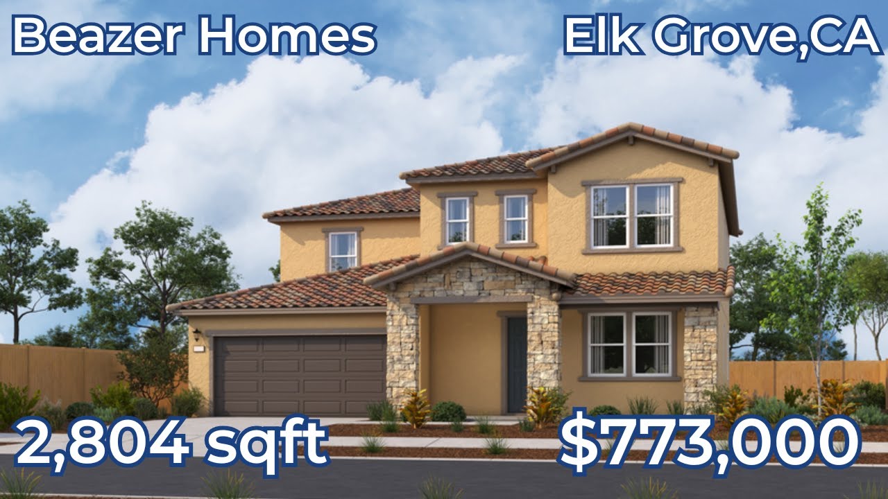 Beazer Homes | Plan 4~2804 SqFt | Model Home Tour | Elk Grove ,CA Starts at $770,000