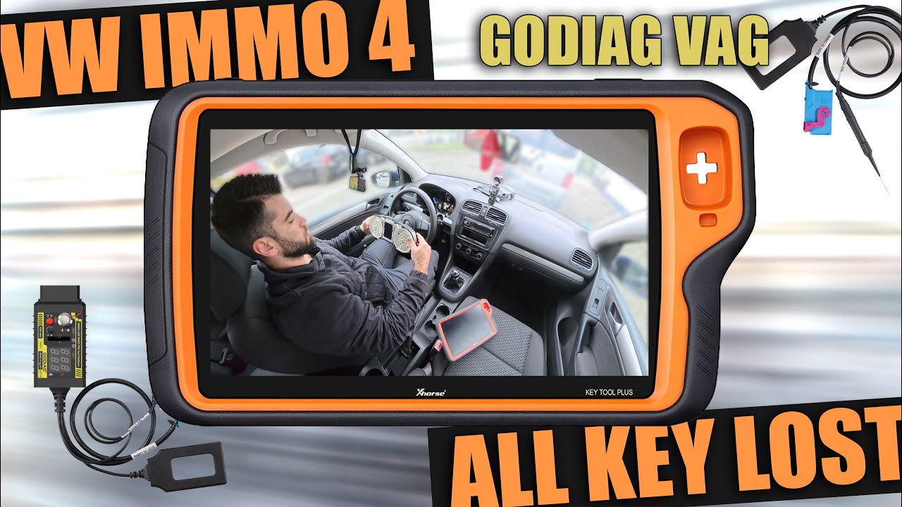 Volkswagen IMMO 4 - All Key Lost - Xhorse Pad Plus - GODIAG VAG Test Platform