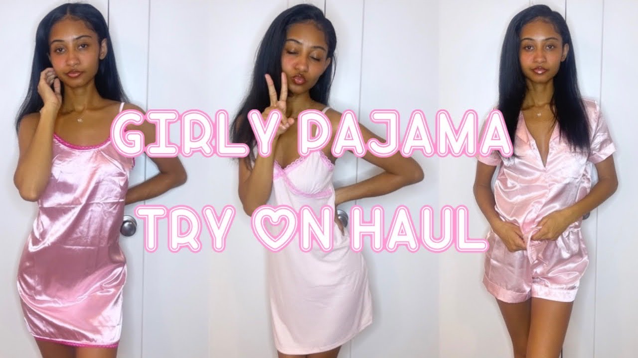 PRETTY IN PINK PAJAMA TRY ON HAUL | FASHION NOVA | @ashleyngordon