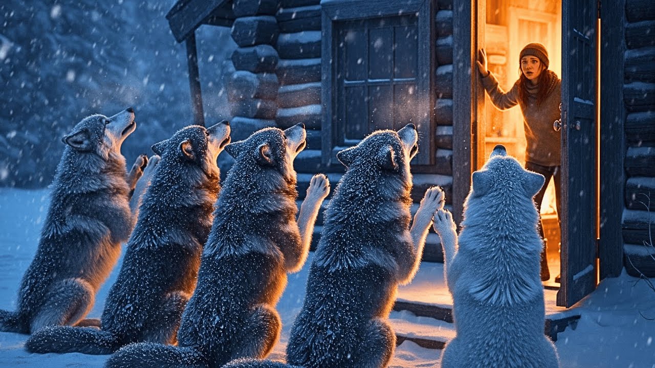 Five Frozen Wolves Beg Omega to Enter the House. She's Shocked by What Happens Next