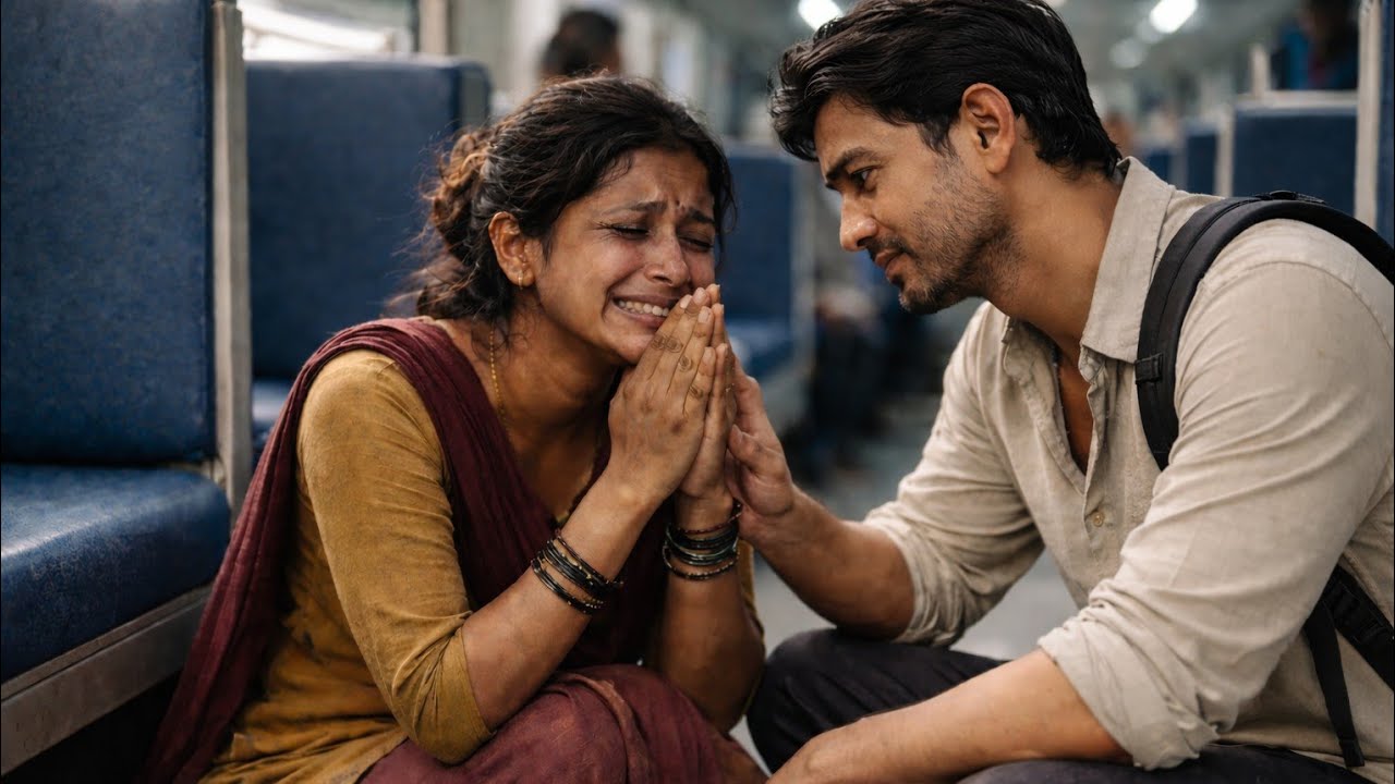 प्रदेश से पैसे कमाकर 2साल बाद गांव जा रहा था मजदूर तभी उसकी पत्नी रेल्वे स्टेशन पर भीख मांग रही थी ।