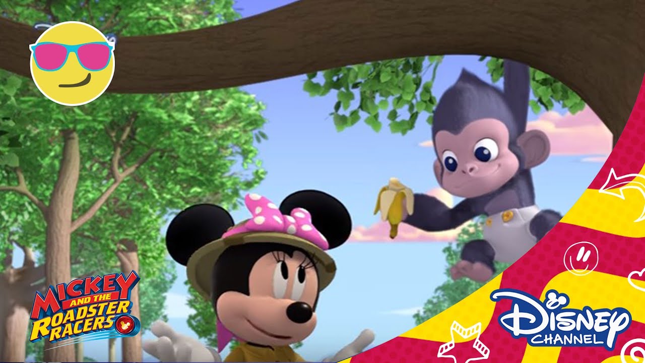 Mickey &eacute;s az aut&oacute;versenyzők - A Seg&eacute;lycsapat &eacute;s a gorilla!