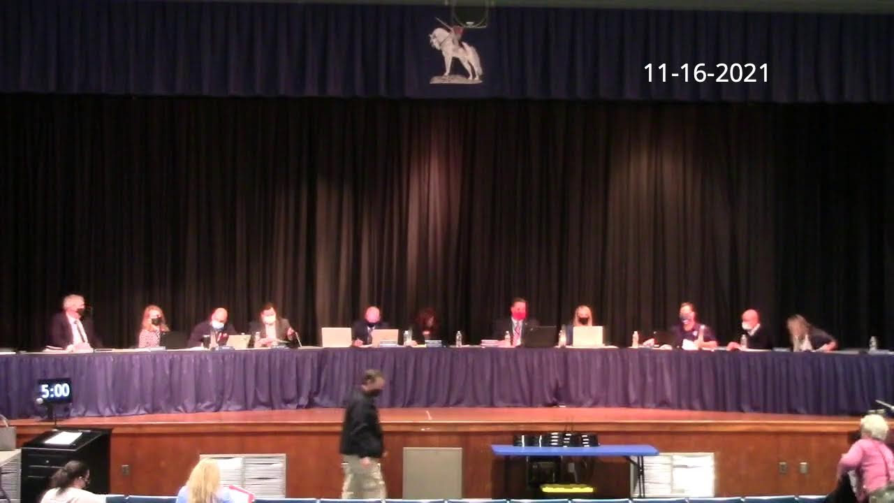 Wall Township Board of Education Meeting 11-16-2021