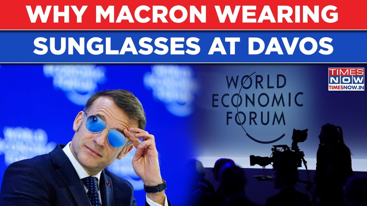 Why Macron Wearing Sunglasses At Davos 2026| France President's Eye Gear A Mystery? Watch