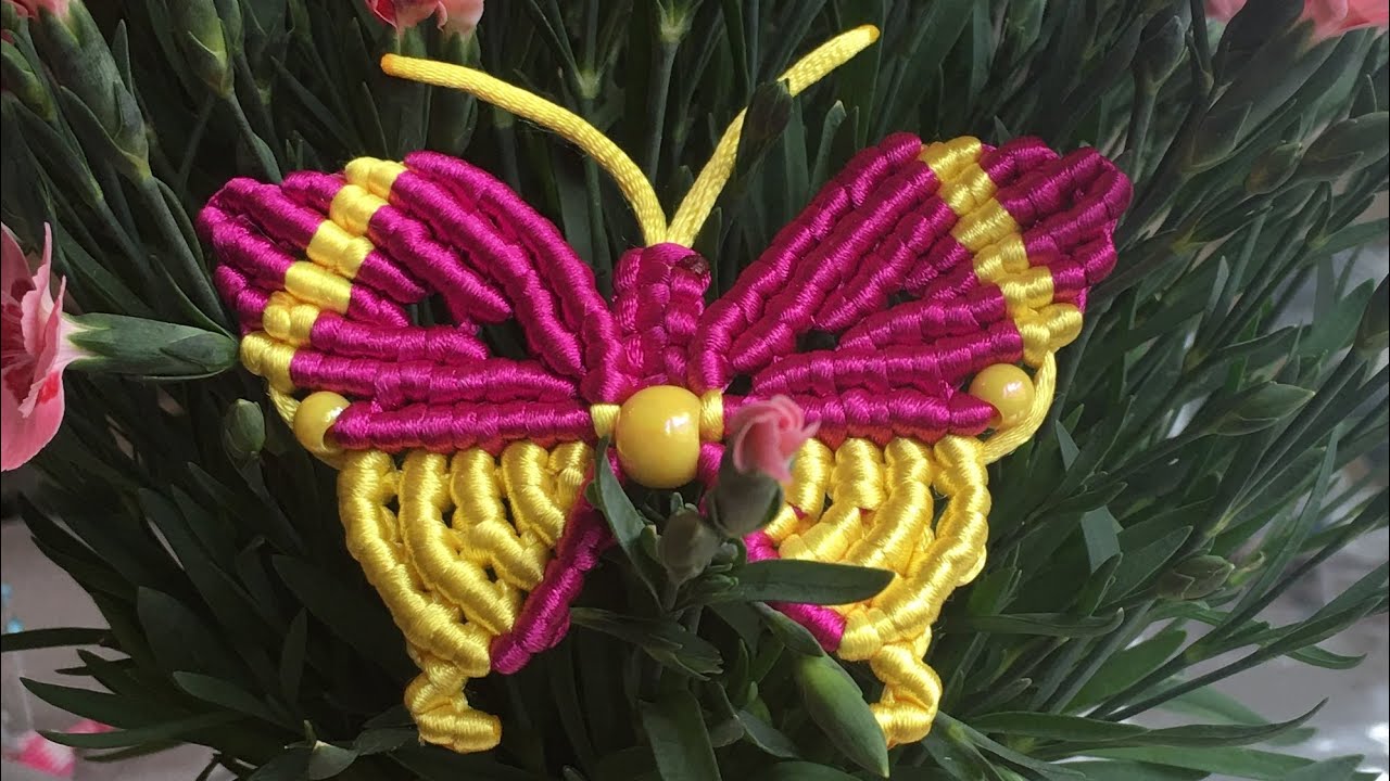 macrame animal  BUTTERFLY