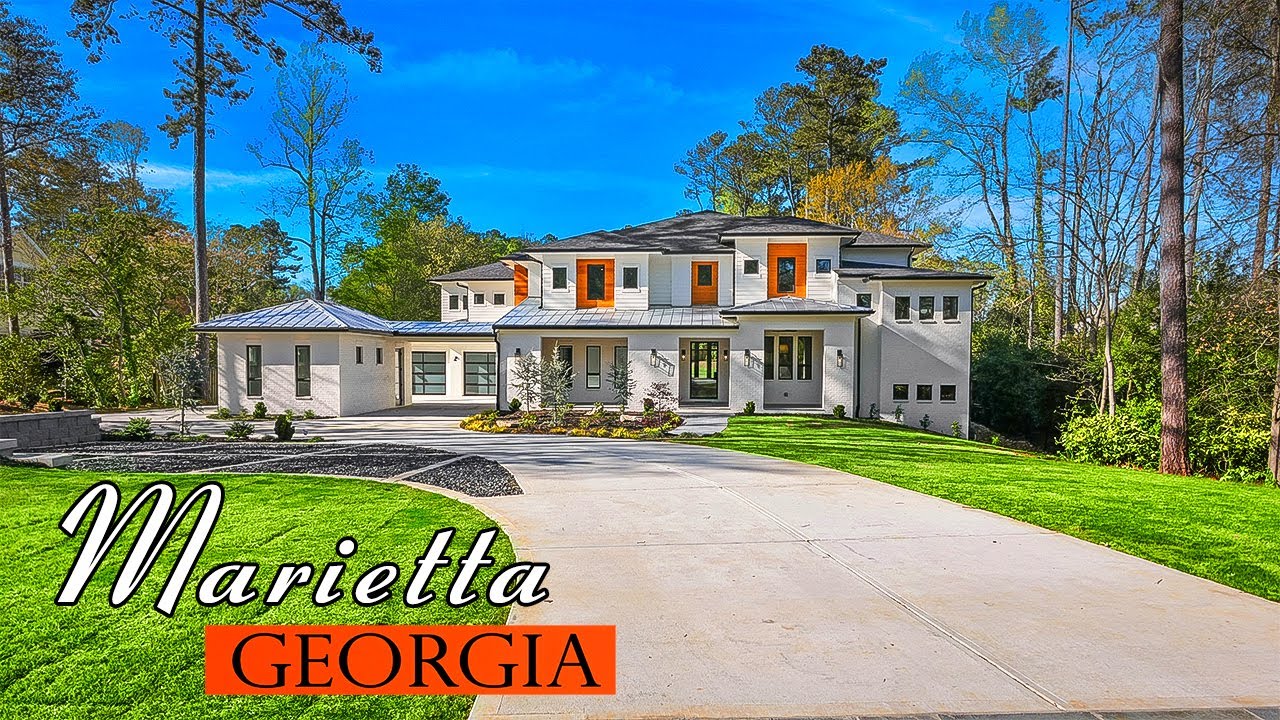 New STUNNING 6 Bedroom, 7.2 Bath LUXURY Home w/IN LAW Suite On Basement For Sale in Marietta, GA