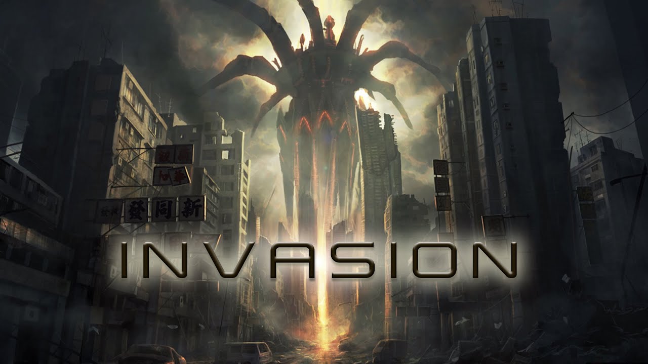 Alien Invasion Ambience | ASMR | Dark Ambient, battlefield, sirens, sci-fi, jet fly by, riot sounds