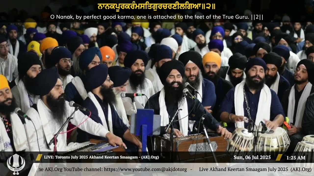 112 Bhai Parminder Singh Jee Australia at Raensabayee Keertan Toronto July 2025 Smaagam