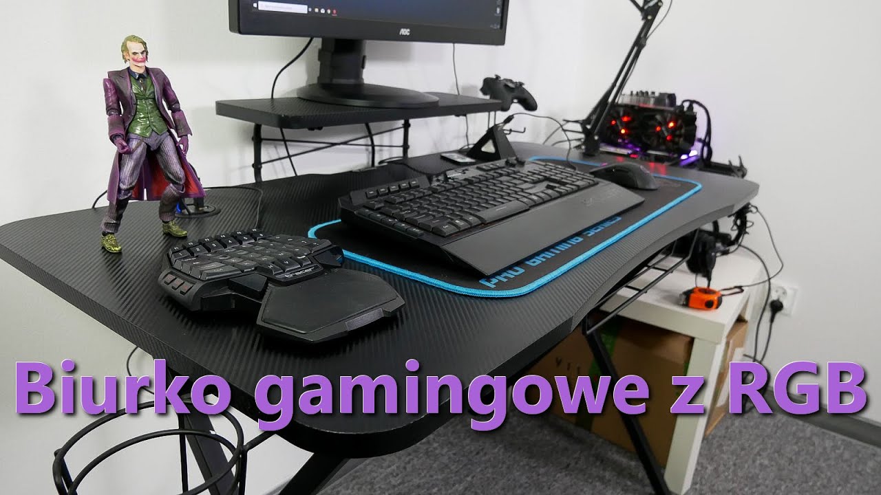 Biurko gamingowe z RGB - Holm 300