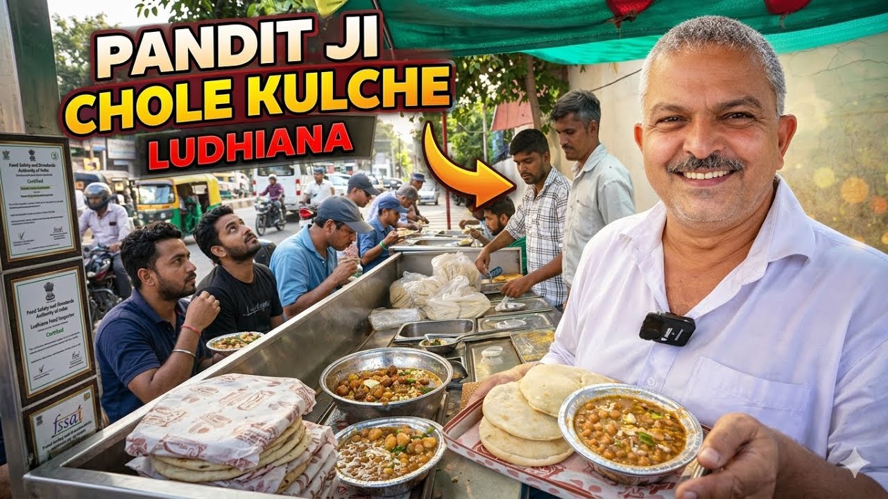 35 Years of Chole Kulche Without Oil | Ludhiana's Legendary Street Food