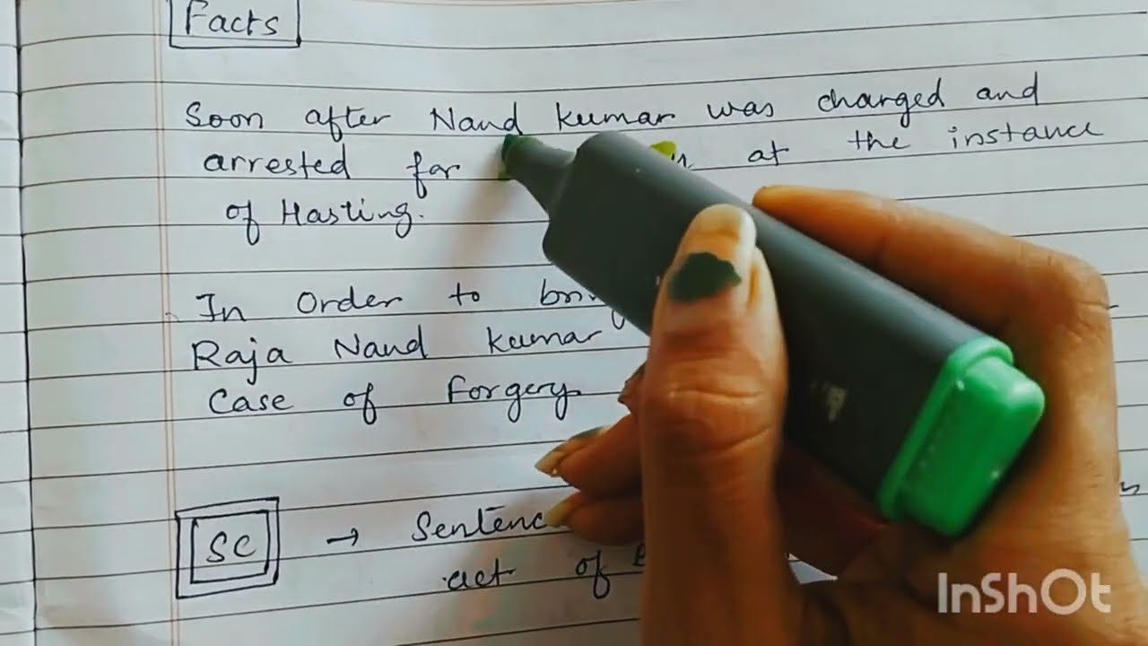 Trial of Raja Nand Kumar case // legal history kurukshetra University #rajanand Kumar case