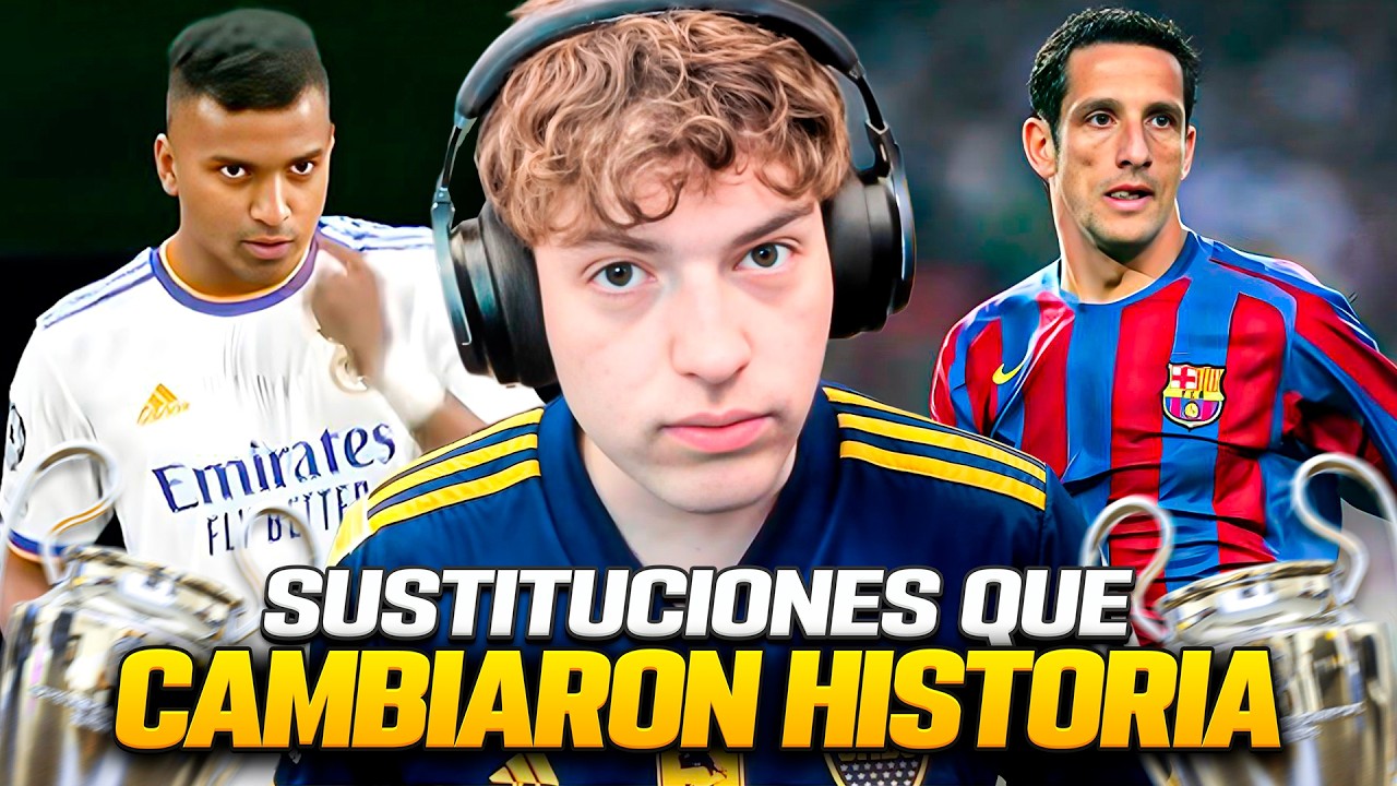 11 SUSTITUCIONES QUE CAMBIARON LA HISTORIA DE LA CHAMPIONS LEAGUE (1992-2026)