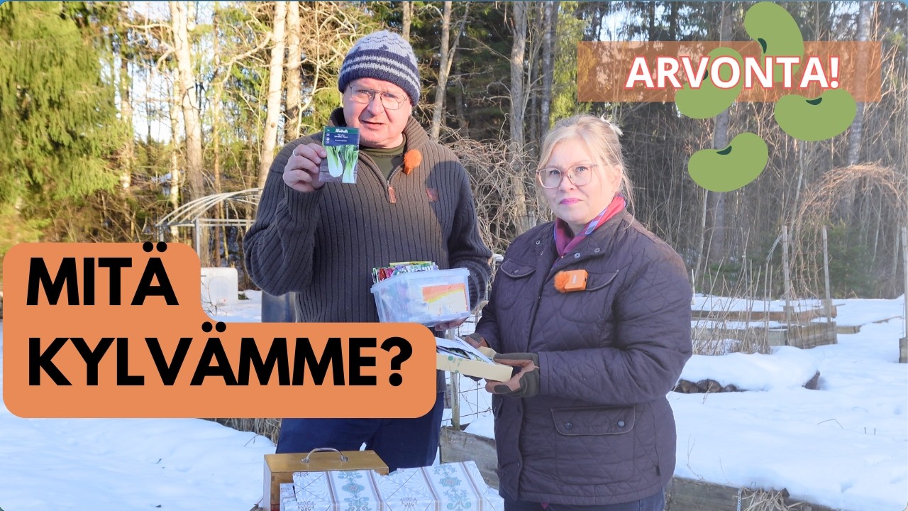 Siemenpussishow 2026 🌱 mitä kylvämme + Vaia pensaspapu arvonta