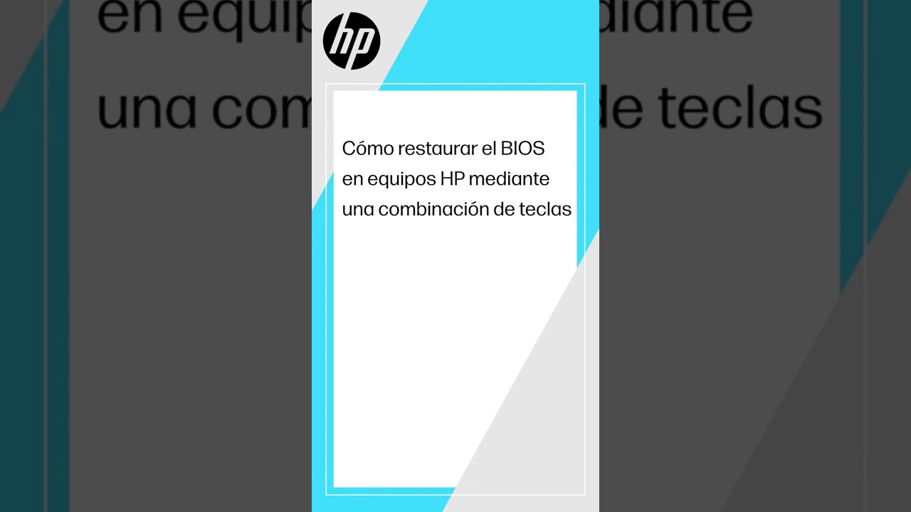 C&oacute;mo restaurar el BIOS en equipos HP mediante una combinaci&oacute;n de teclas | Equipos HP | HP Support