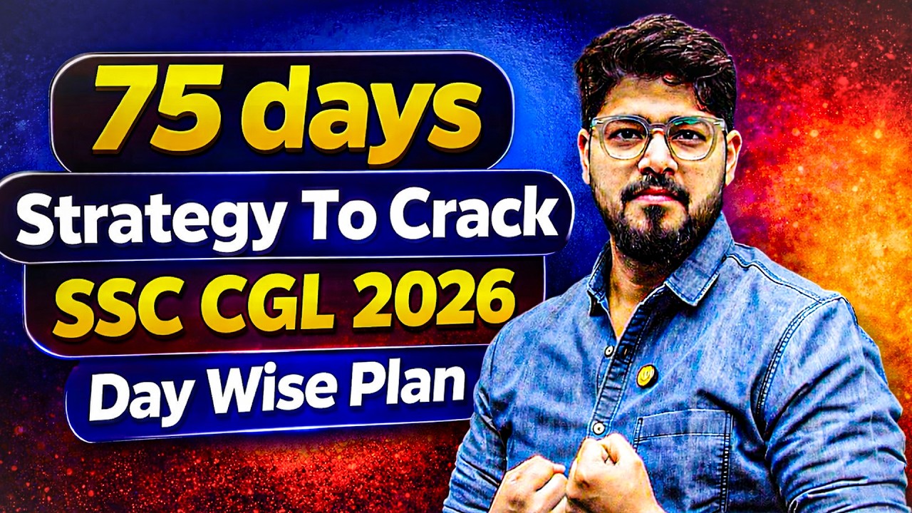 75 Days Plan To Crack SSC CGL 2026 II Free Resources For Maths