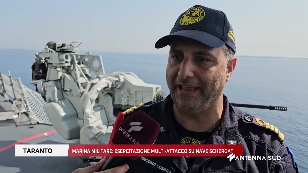 11 GIUGNO 2025 - TARANTO - MARINA MILITARE, ESERCITAZIONE MULTI ATTACCO SU NAVE SCHERGAT