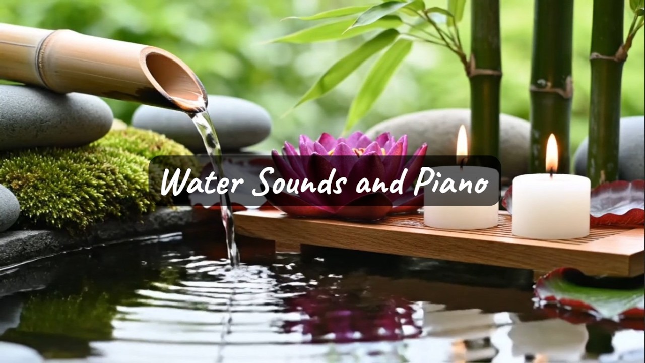 Deep Sleep Music: 😴 Relaxing Gentle Piano &  Water Sounds