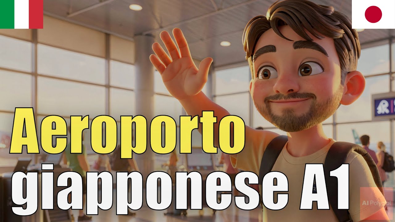 Aeroporto giapponese A1 | ascolto naturale | con hiragana | imparare