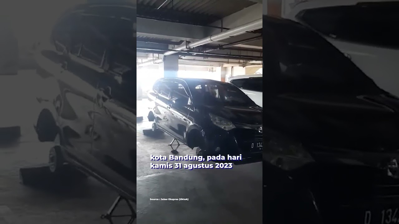 VIRAL! Pencurian Ban & Velg Mobil Di Bandung