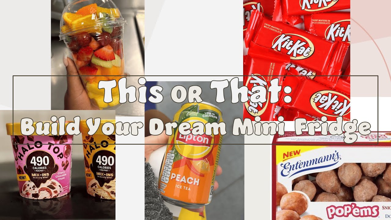 THIS OR THAT // STOCK YOUR DREAM MINI FRIDGE🍒🍒