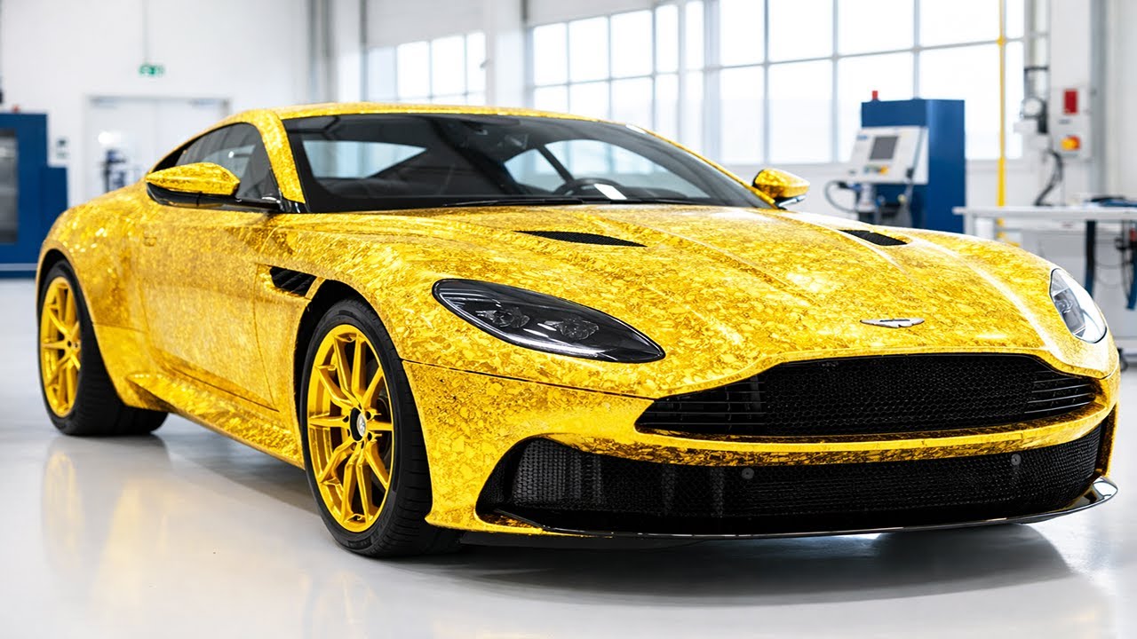 Painting the Aston Martin DBS Superleggera with Real Gold Bullion Flakes: Inside the Factory