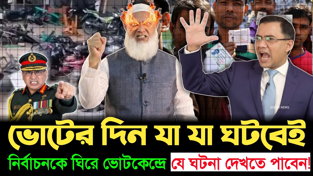 ভোটের দিন কী হতে যাচ্ছে? জানলে অবাক হবেন! | BD Election 2026 | BNP | Jamaat | Golpo News