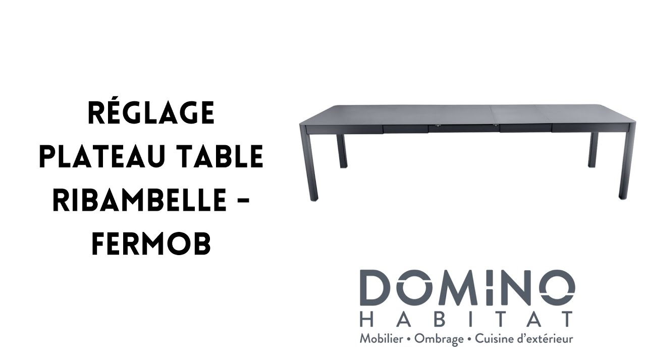 Réglage plateau table Ribambelle Fermob - DOMINO HABITAT