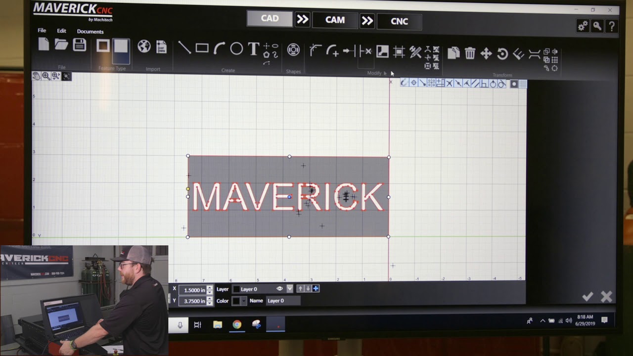 How To Group and Ungroup using the MaverickCNC CAD/CAM/CNC Software