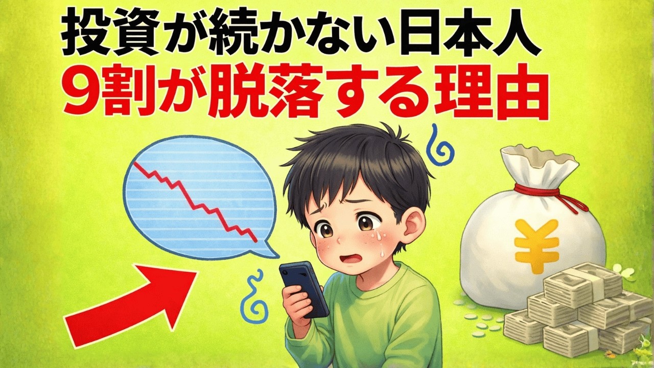 【手遅れになる前に】なぜ日本人の9割は新NISAで挫折し、資産を減らしてしまうのか？|大人のための経済チャンネル