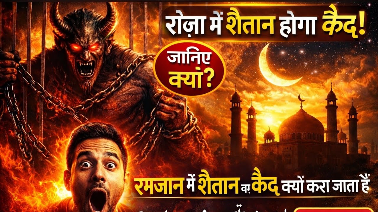 रमजान में शैतान को क़ैद क्यों करा जाता हैं, || رمضان میں شیطان کیوں قید ہوتا ہے؟ ll #allah #ramzan