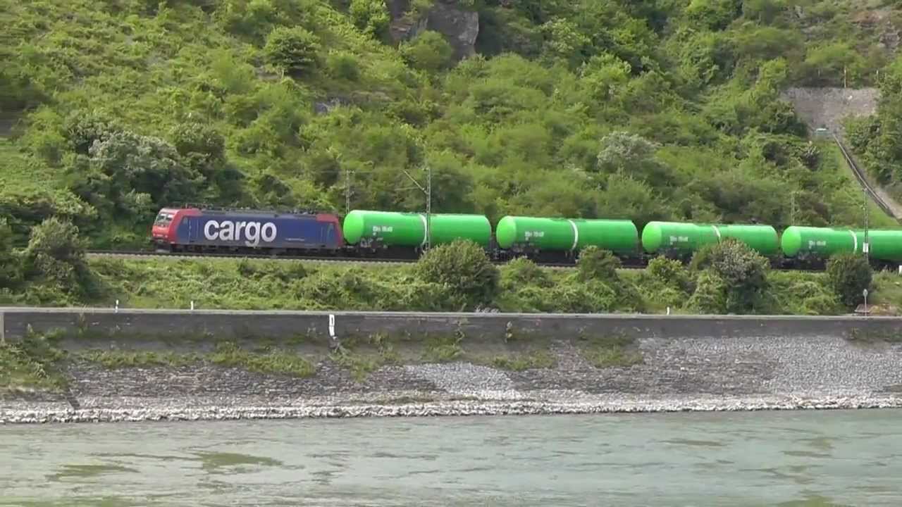 Boats, Trains and Scenery along the River Rhein from Koblenz to Boppard 18.07.2012