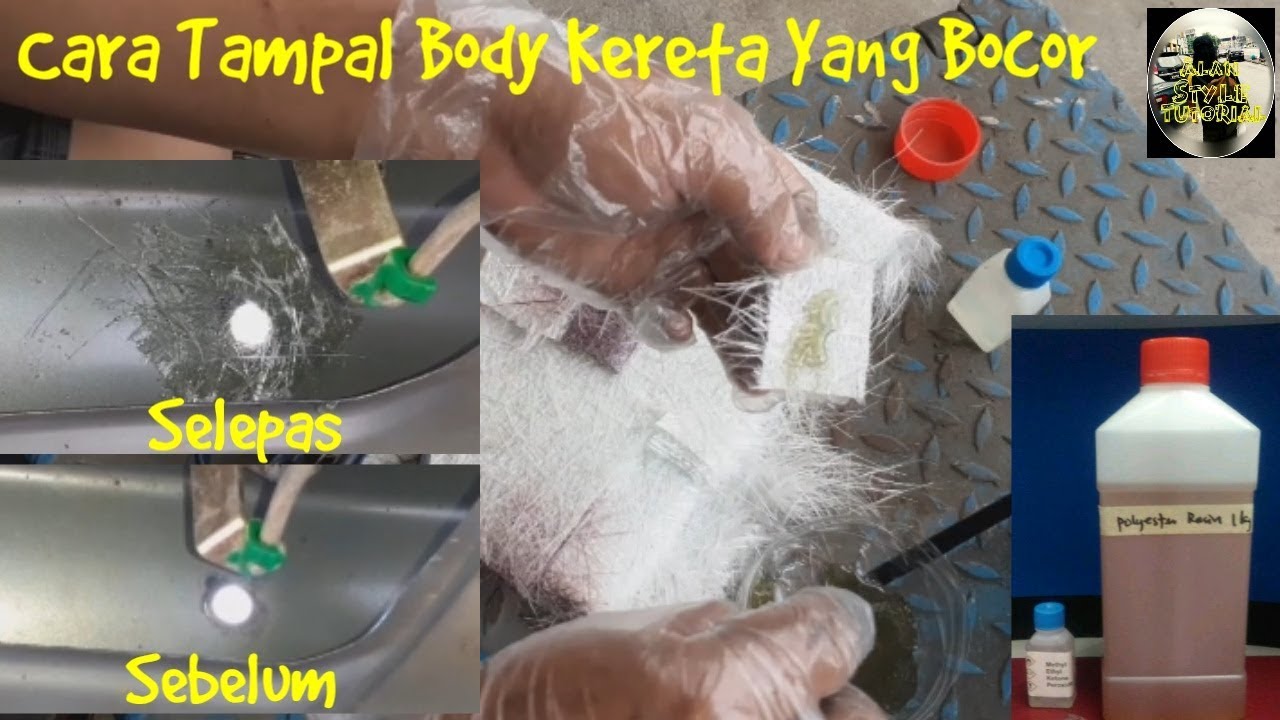 Cara Diy tampal lobang body kereta. #TutorialDiy #Automotif