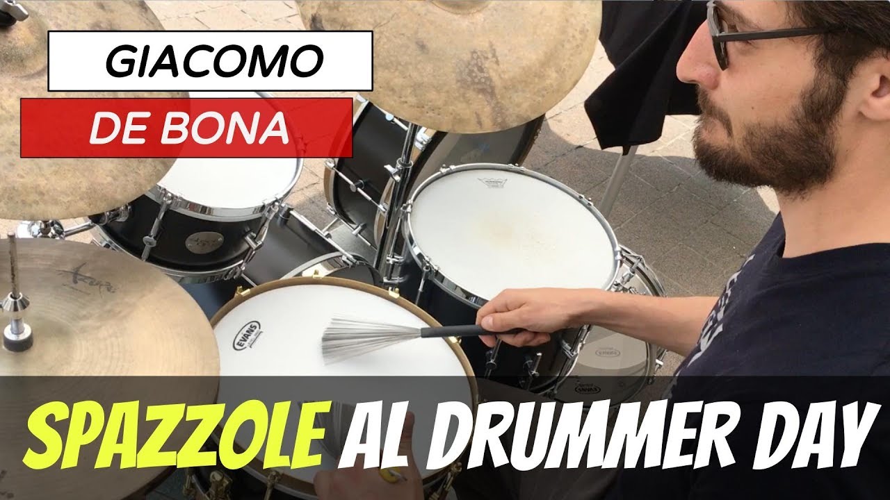 Spazzole al Drummer Day Con Giacomo De Bona (Imparare a Suonare La Batteria) 