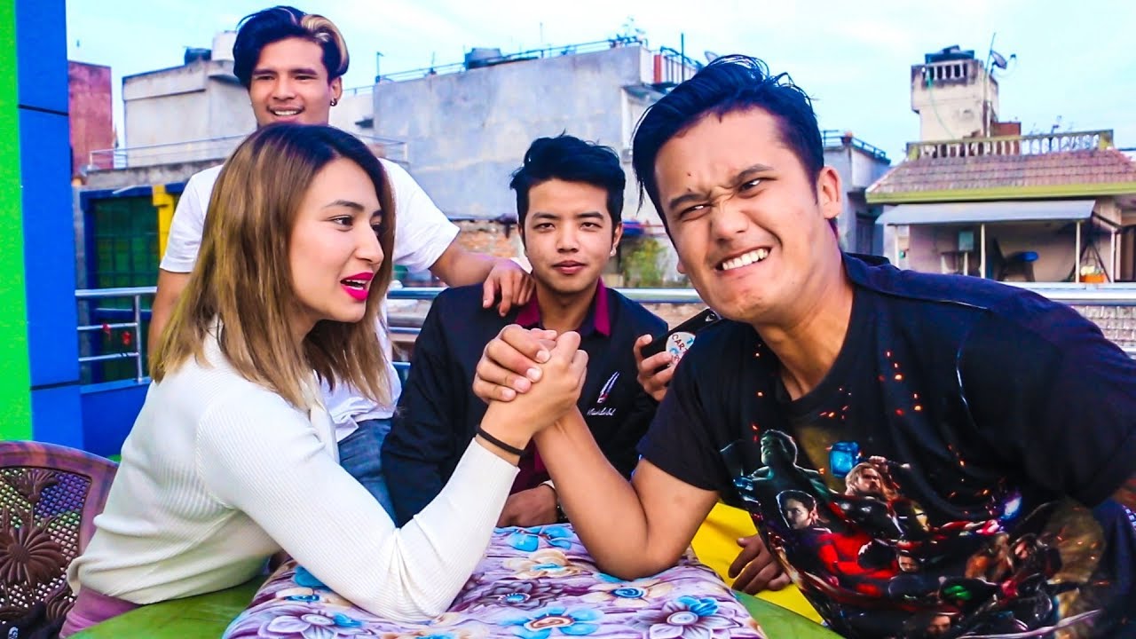 FUNNY GAME 😀 || The Cartoonz Crew || Saroj Adhikari & Aashma Biswokarma Interview -bisalchautari tv