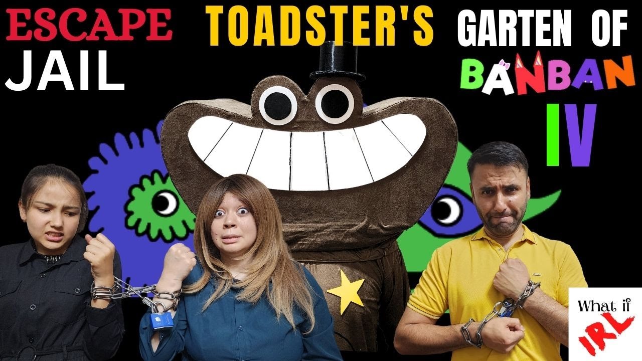 Let's ESCAPE SHERIFF TOADSTER'S Jail In Real Life Garten Of Ban Ban 4