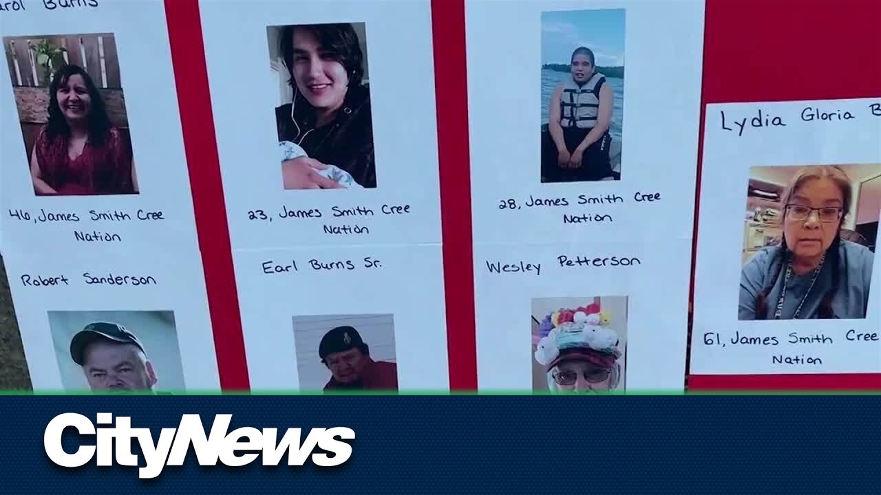 Calgarians mourn victims of Saskatchewan stabbings at public vigil