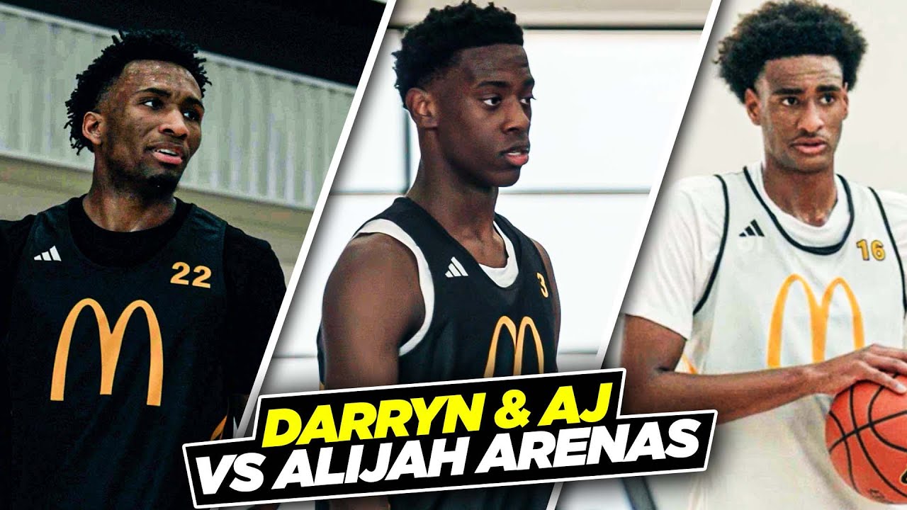 AJ Dybantsa & Darryn Peterson Vs Alijah Arenas! | Day 1 Of MCDAAG Practice Was LIT