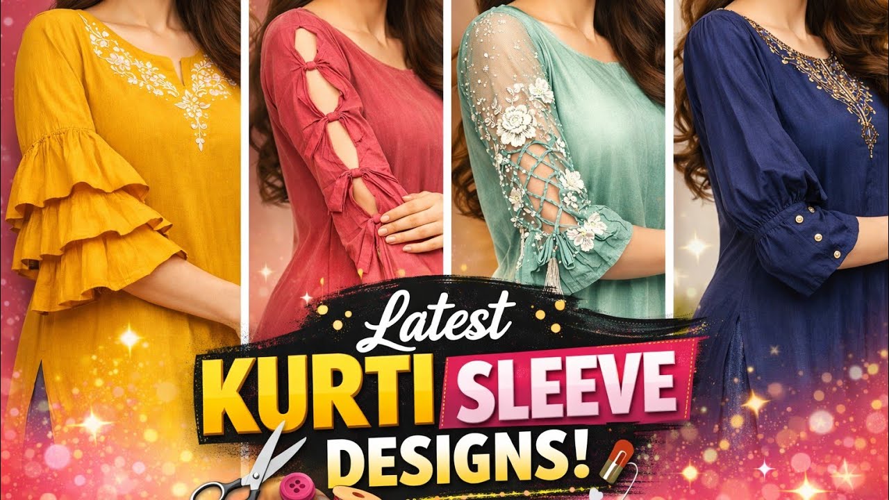 Latest Kurti Sleeve Designs 2026 | Beautiful Sleeve Designs for Kurtis