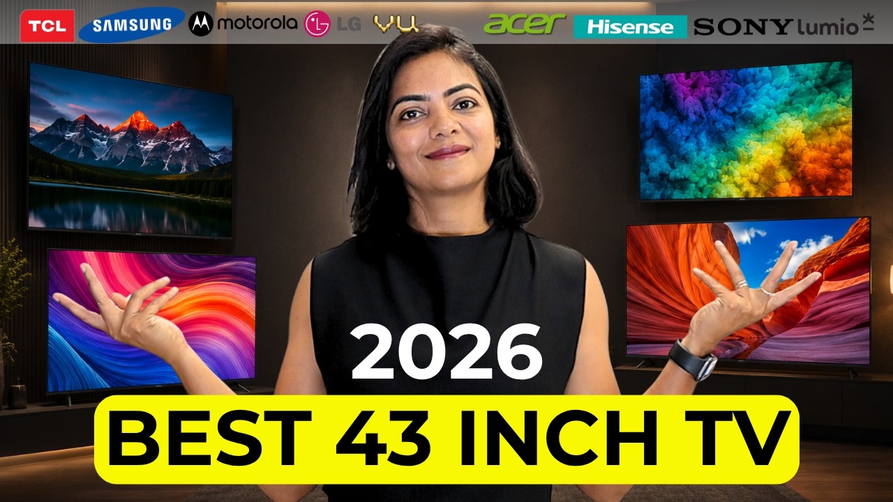 Best TV 2026 | 43 inch | Sony vs Samsung vs LG | Hisense vs VU vs TCL vs Lumio