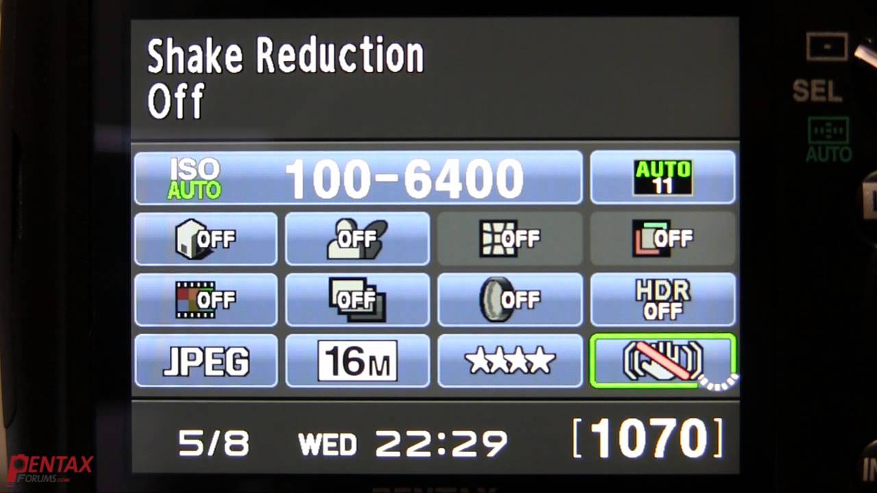 Pentax Shake Reduction Tips & Tutorial
