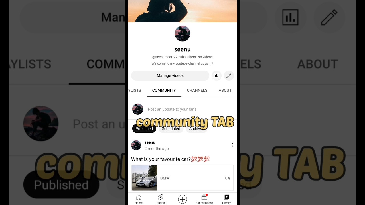 😃Community tab enable kaise kare ||🤯How to enable community tab on youtube ||#shorts #communitytab
